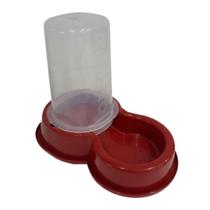 Comedouro Bebedouro Automatico 1,5 Litros Pet Vermelho Comedouro Bebedouro Automatico 1,5 Litros Pet Vermelho