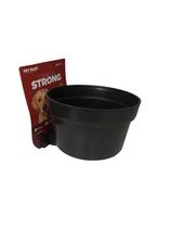 Comedouro Bebedouro Caneca Caes Pets Aves Acoplavel 1100 Ml Preto