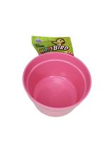 Comedouro Bebedouro Caneca Caes Pets Aves Acoplavel 1100 Ml Rosa