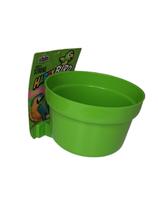 Comedouro Bebedouro Caneca Caes Pets Aves Acoplavel 1100 Ml Verde