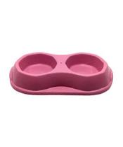 Comedouro Bebedouro Duplo Cachorro Gatos Pet- Rosa Comedouro Bebedouro Duplo Cachorro Gatos Pet- Rosa
