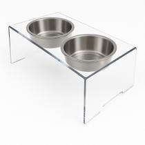 Comedouro Bebedouro duplo para Pets pequeno porte.