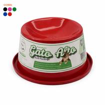 Comedouro Bebedouro Gato Alto 140ml Anti-Formiga Plástico PP Bigodes Postura Digestão Comedouro Bebedouro Gato Alto 140ml Anti-Formiga Plástico PP Bigodes Postura Digestão