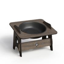 Comedouro Bebedouro Gato e Cachorro Elevado Pet Mdf