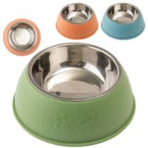 Comedouro Bebedouro Inox/Plástico 600ml 6,5x22,5cm