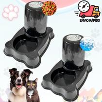 Comedouro Bebedouro Para Cachorro Gato 1,5 Litros Para Ração ou Água Vasilha Pet