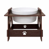 Comedouro Bebedouro Porcelana 330ml Suporte Cachorro Gato Comedouro Bebedouro Porcelana 330ml Suporte Cachorro Gato