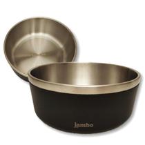 Comedouro Bebedouro Premium Aço Inox 2100ml antiderrapante