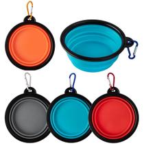 Comedouro Bebedouro Retrátil Com Mosquetão Fluffie