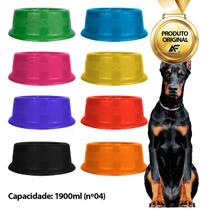 Comedouro Bebedouro Simples Cães E Gatos 1900ml Várias Cores