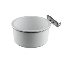 Comedouro Bico Torto N 3 -750 Ml Branco C Suporte Injetfour