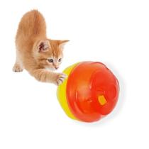 Comedouro + Brinquedo 2 Em 1 p/ Gatos Cat Ball Pet Games