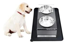 Comedouro Cachorro e Gato My Pet Tigela Aço Inox Duplo Acrílico Comedouro Cachorro e Gato My Pet Tigela Aço Inox Duplo Acrílico