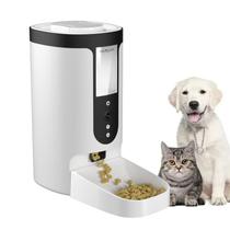 Comedouro Cachorro Gato Inteligente Pet Alimentador Robotizado 4L APP Câmera Comando de Voz e Temporizador