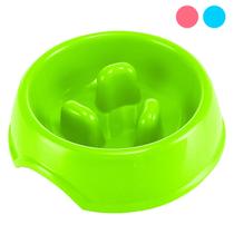 Comedouro cachorro Gato Pet Plástico Lento Pote Ração Educador Adestrador Raças Pequenas