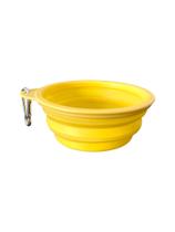 Comedouro CapriPet Portátil Dobrável em Silicone para Pets Ideal para Viagens, Passeios e Trilhas
