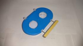 Comedouro com Poleiro 2 Furos - Azul Comedouro com Poleiro 2 Furos - Azul