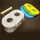 Comedouro com Poleiro 2 Furos - Verde Comedouro com Poleiro 2 Furos - Verde