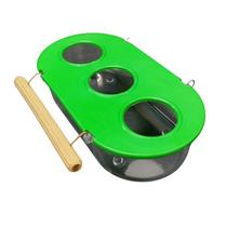 Comedouro com Poleiro 3 Furos - Verde Comedouro com Poleiro 3 Furos - Verde