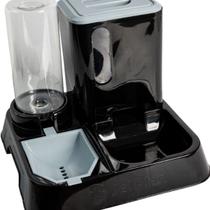 Comedouro com Reservatório de Ração e Bebedouro Para Cães e Gatos