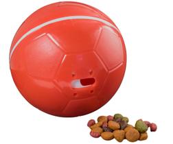 Comedouro Crazy Ball Brinquedo Cães e Gatos Vermelho