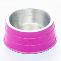 Comedouro de Alumínio Pesado Cocker Rosa - Nf Pet Comedouro de Alumínio Pesado Cocker Rosa - Nf Pet