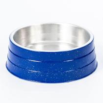 Comedouro de Alumínio Pesado Médio Azul - Nf Pet Comedouro de Alumínio Pesado Médio Azul - Nf Pet