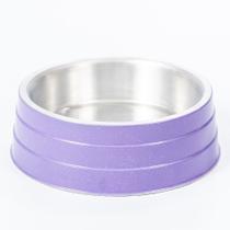 Comedouro de Alumínio Pesado Médio Lilas - Nf Pet Comedouro de Alumínio Pesado Médio Lilas - Nf Pet