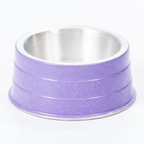 Comedouro de Alumínio Pesado Mini Lilas - Nf Pet