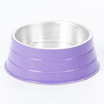 Comedouro de Alumínio Pesado Pequeno Lilas - Nf Pet Comedouro de Alumínio Pesado Pequeno Lilas - Nf Pet