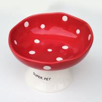 Comedouro de cerâmica elevado fofo, estilo cogumelo para gatos e cães pequenos 200ml Modelo Coggi Comedouro de cerâmica elevado fofo, estilo cogumelo para gatos e cães pequenos 200ml Modelo Coggi