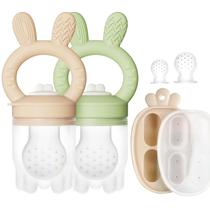 Comedouro de frutas para bebês e freezer Nibble Tray ChookaChoo, pacote com 2