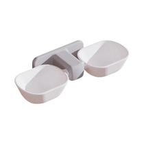 Comedouro De Gato Montado Na Parede Com Altura Ajustável, Tigela Dupla Suspensa Para Gatos E Cães Comedouro De Gato Montado Na Parede Com Altura Ajustável, Tigela Dupla Suspensa Para Gatos E Cães