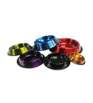 Comedouro de Inox Metálico Colors para Cães The Pets Brasil