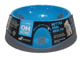 Comedouro De Lamber Lickimat Oh Bowl Para Cachorro Pequeno - Azul