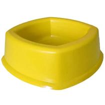 Comedouro de PVC para Cães e Gatos 280ml - Amarelo