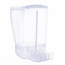 Comedouro Dispenser de Sementes 4 bicos com divisor - Injetfour