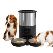 Comedouro Duplo Alimentador Inteligente Cachorro Gato Pet Robotizado 5L APP Alto Falante Temporizador - New Pet Comedouro Duplo Alimentador Inteligente Cachorro Gato Pet Robotizado 5L APP Alto Falante Temporizador - New Pet