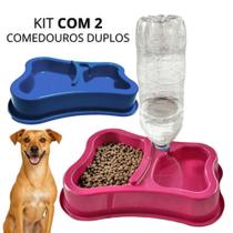 Comedouro Duplo Anti Formiga Pet Bebedouro Automático Suporte Para Garrafa Comedouro