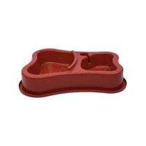 Comedouro Duplo Antiformiga Bebedouro Automático com Suporte para Garrafa