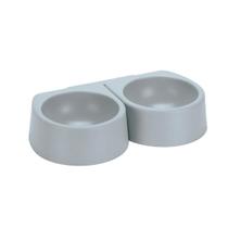 Comedouro Duplo com Fita Dupla Face pra Cachorro e Gato - Arthi