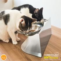 Comedouro Duplo Ergonômico Gato é Vida Comedouro Duplo Ergonômico Gato é Vida
