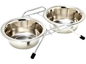 Comedouro Duplo Inox 240ml - 30114 - CHALESCO
