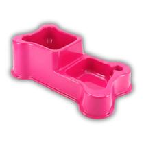 Comedouro Duplo Pet Linha Osso (450ml) Cor Rosa FAMAPET Comedouro Duplo Pet Linha Osso (450ml) Cor Rosa FAMAPET