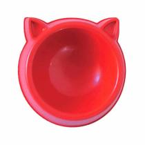 Comedouro DuraPets Luxo Vermelho para Gatos 100ml