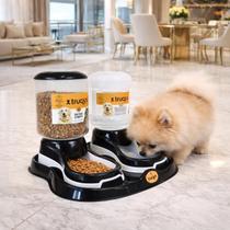 Comedouro e Bebedouro Cães E Gatos Automatico Duplo Com Bandeja Comedouro e Bebedouro Cães E Gatos Automatico Duplo Com Bandeja