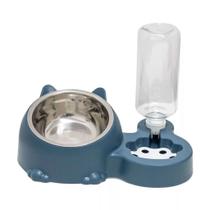 Comedouro e Bebedouro Duplo Automático Para Cães E Gatos Pets