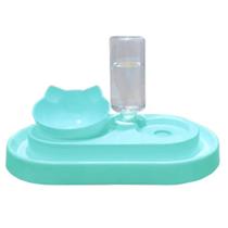 Comedouro e bebedouro duplo com galão gatinho Comedouro e bebedouro duplo com galão gatinho