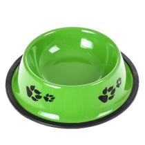 Comedouro E Bebedouro Estampado Aço Inoxidável Meu Pet Verde Musgo Comedouro E Bebedouro Estampado Aço Inoxidável Meu Pet Verde Musgo