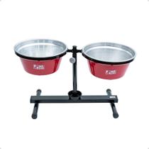 Comedouro e Bebedouro Inox Antiformiga Regulável 5L